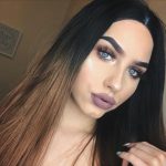 Ombre Brown Straight Synthetic Lace Front Wig HS0001