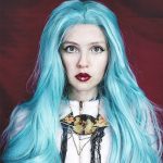Musegetes Green Wavy Synthetic Lace Front Wigs HS0028