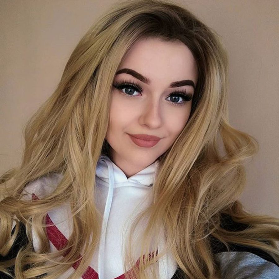 Ombre Blonde Wavy Synthetic Lace Front Wigs HS3038