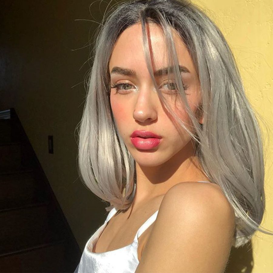 Ombre Gray Bob Synthetic Lace Front Wigs HS6018